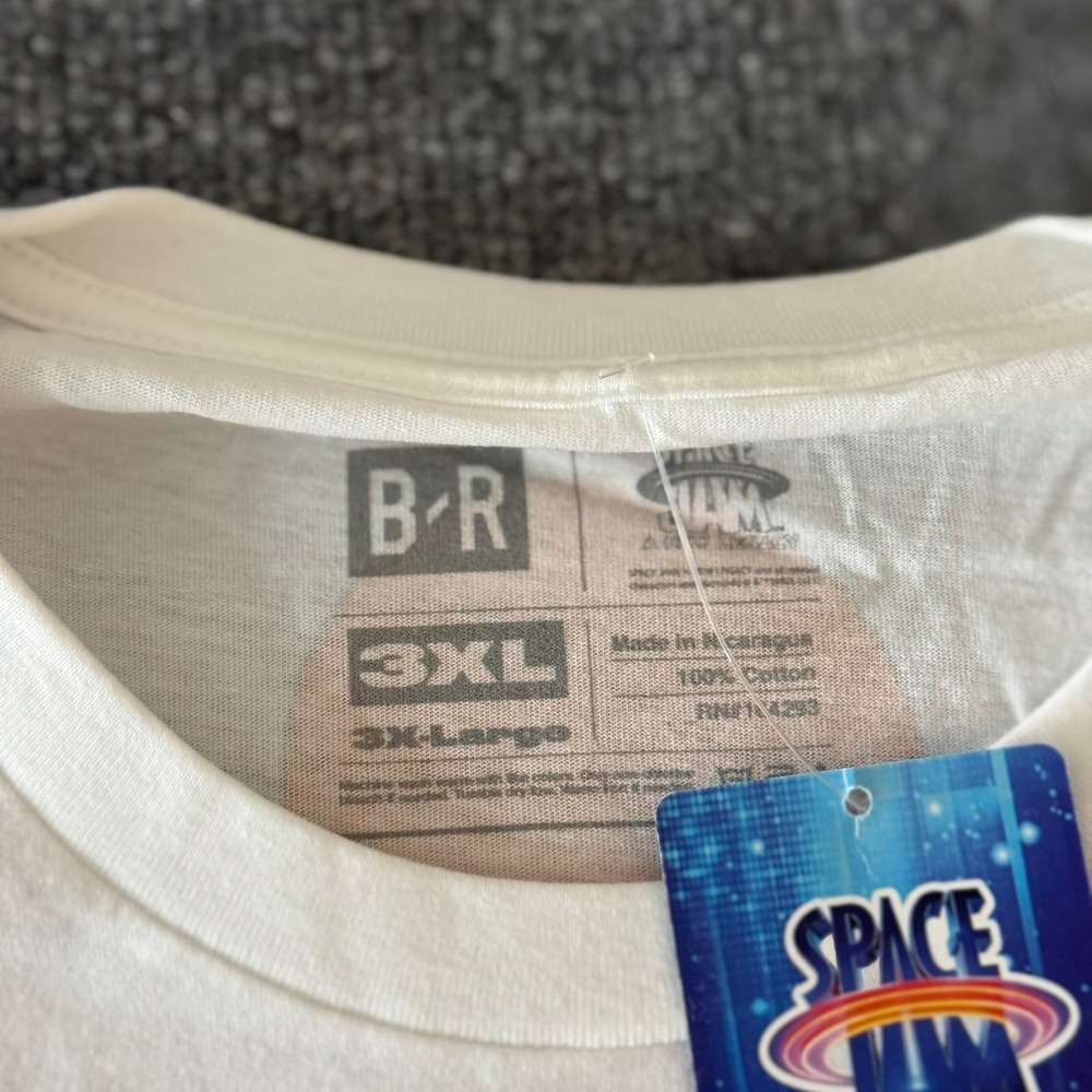 Golden State Warriors x Space Jam T-Shirt White Taz Daffy Bugs Mens 3XL NWT NBA - Picture 7 of 13